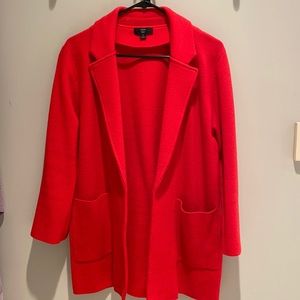 J Crew red sweater blazer size S